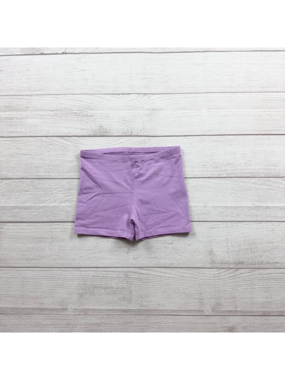 Primary Purple Girls Cotton Blend Bike Shorts Soft Stretchy Comfort Fit 6-7